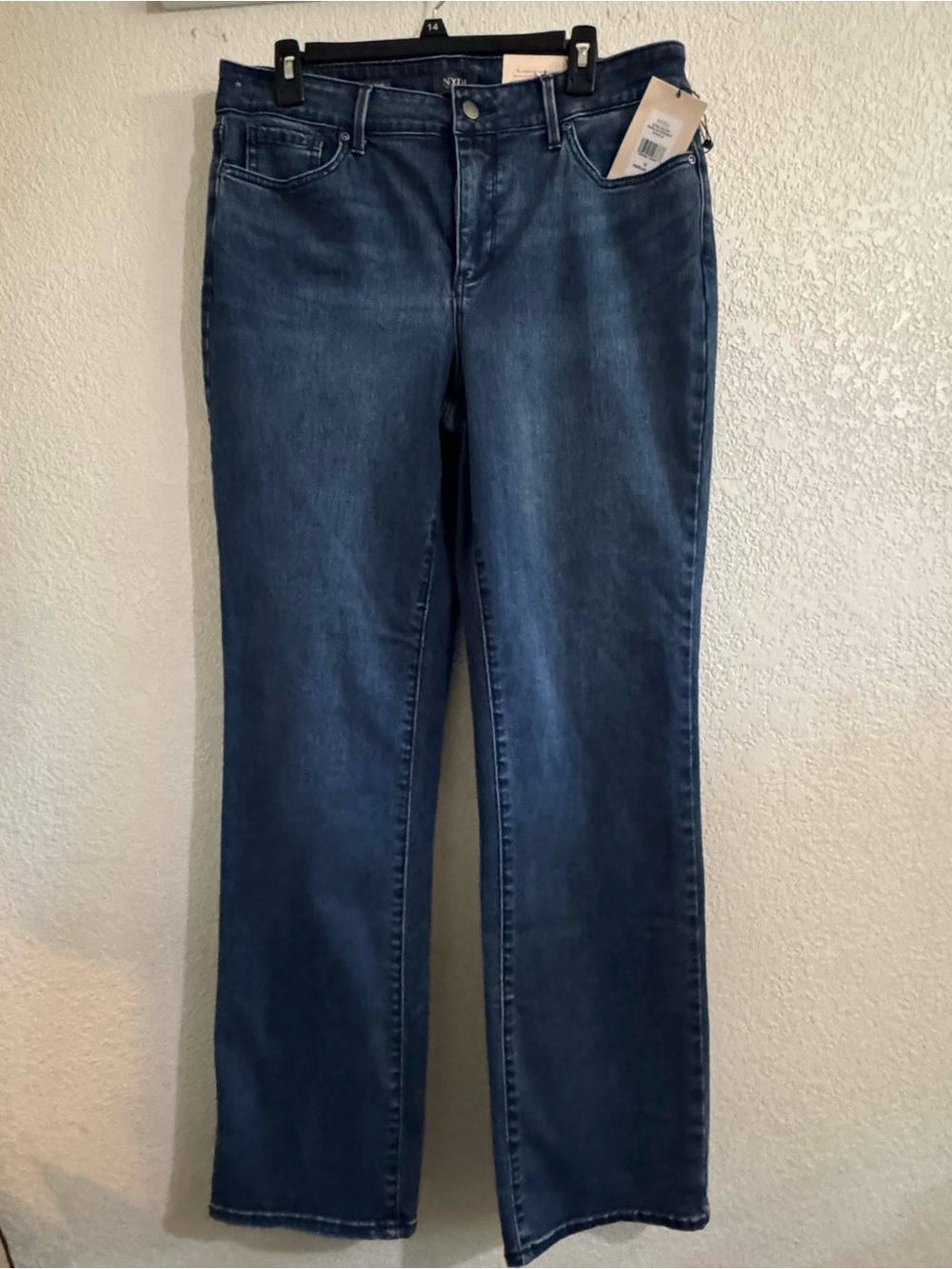 NYDJ Marilyn,Miracle Dark Blue Denim Jeans Classic Straight Fit brand new 12/32